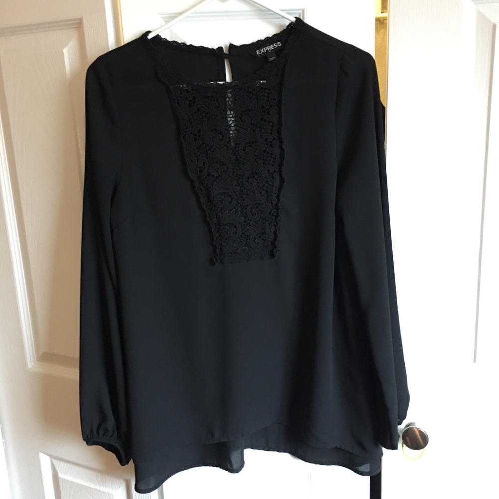 Long sleeve crochet Express tunic
